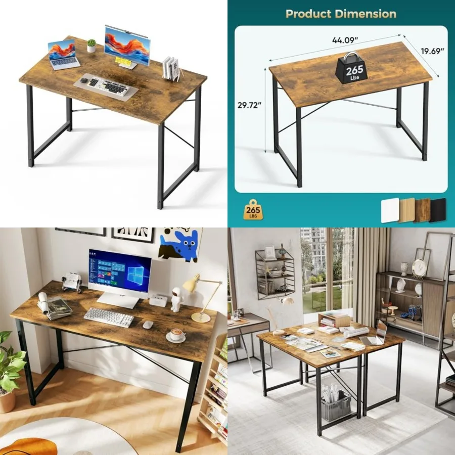 Computer Office Desk for Small Spaces, Writg Gamg Work Desk Modern Study Table with Metal Frame Home Bedroom
Computer Office Desk for Small Spaces, Writg Gamg Work Desk Modern Study Table with Metal Frame Home Bedroom