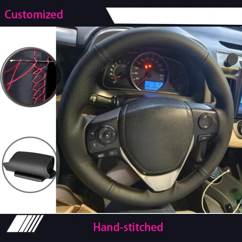 Hand-stitched Genuine Leather Steering Wheel Cover For Toyota RAV4 2013-2018 Toyota Corolla 2014-2017 Auris 2013-2016
Hand-stitched Genuine Leather Steering Wheel Cover For Toyota RAV4 2013-2018 Toyota Corolla 2014-2017 Auris 2013-2016