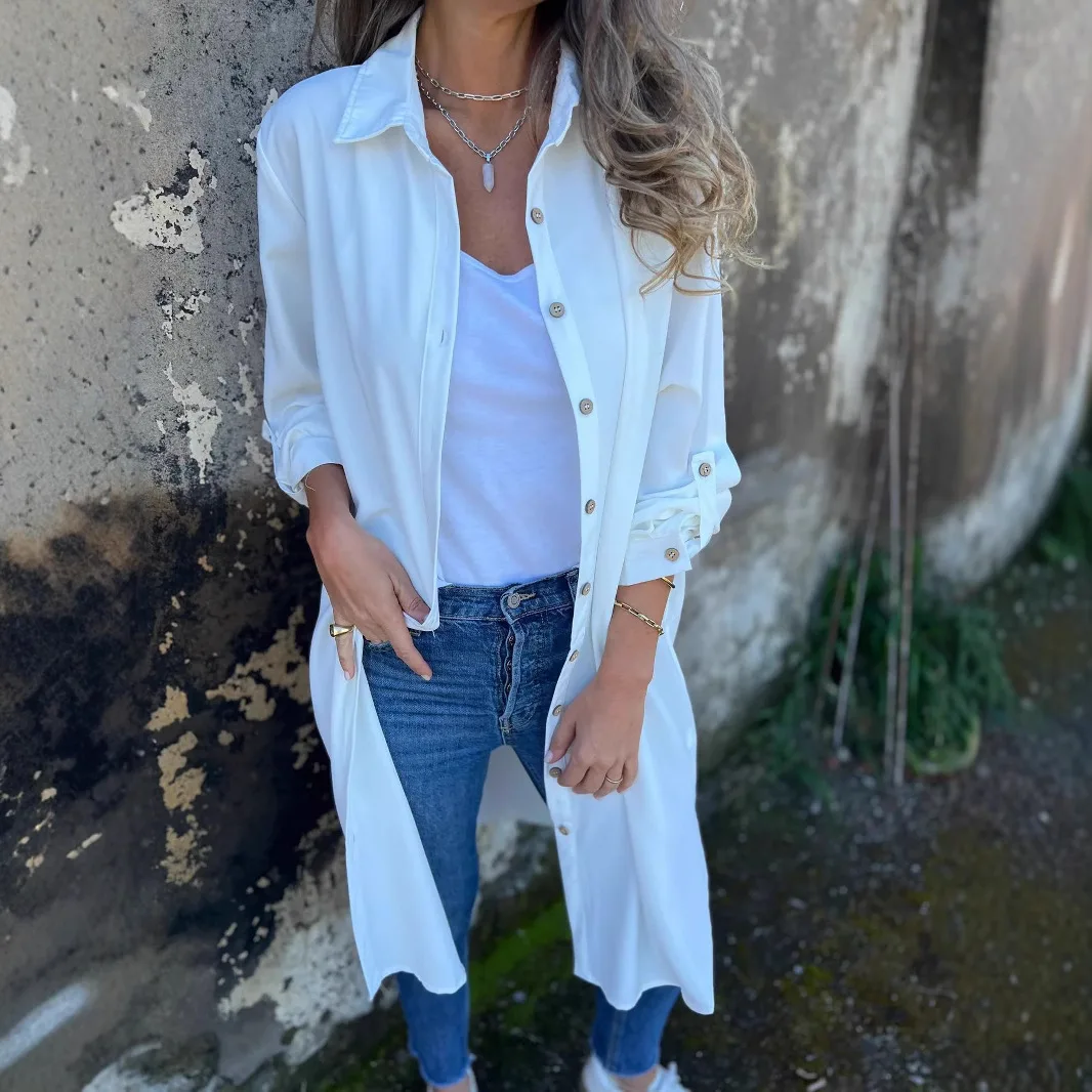 2025 Spring Fashion Women's Shirt Loose Collar Long Tops And Blouses Women Streetwear Elegant Temperament Long Sleeve Shirts
2025 Spring Fashion Women's Shirt Loose Collar Long Tops And Blouses Women Streetwear Elegant Temperament Long Sleeve Shirts