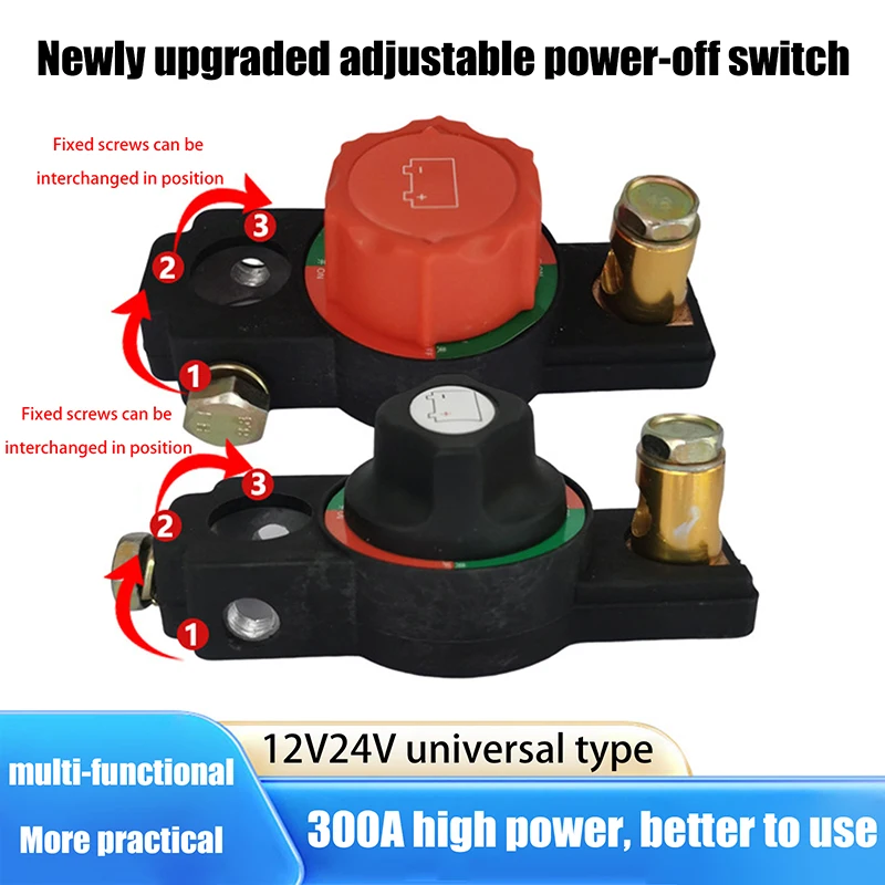 12V24V Universal Car Battery Disconnect Switch Manual Circuit Breaker Tool Free Knob Anti-Power Off Leakage Protector Auto Parts
12V24V Universal Car Battery Disconnect Switch Manual Circuit Breaker Tool Free Knob Anti-Power Off Leakage Protector Auto Parts