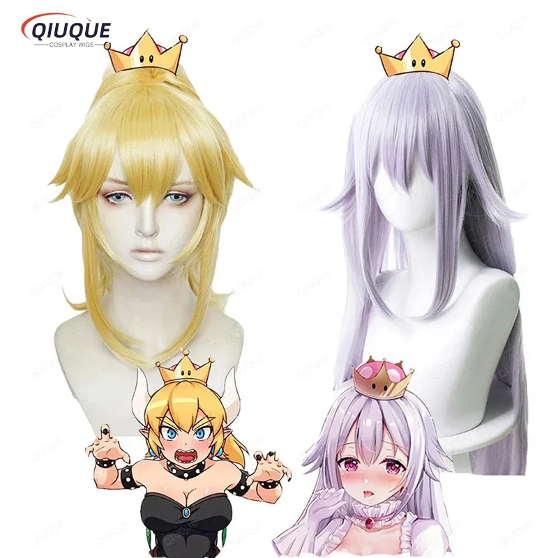 Bowsette Принцесса Боусер Персик Тереза Боос Золотой Блондин И Розовый Смешанные Длинные Термостойкие Волосы Косплей Костюм Парик + Кепка Для Парика
Bowsette Принцесса Боусер Персик Тереза Боос Золотой Блондин И Розовый Смешанные Длинные Термостойкие Волосы Косплей Костюм Парик + Кепка Для Парика
