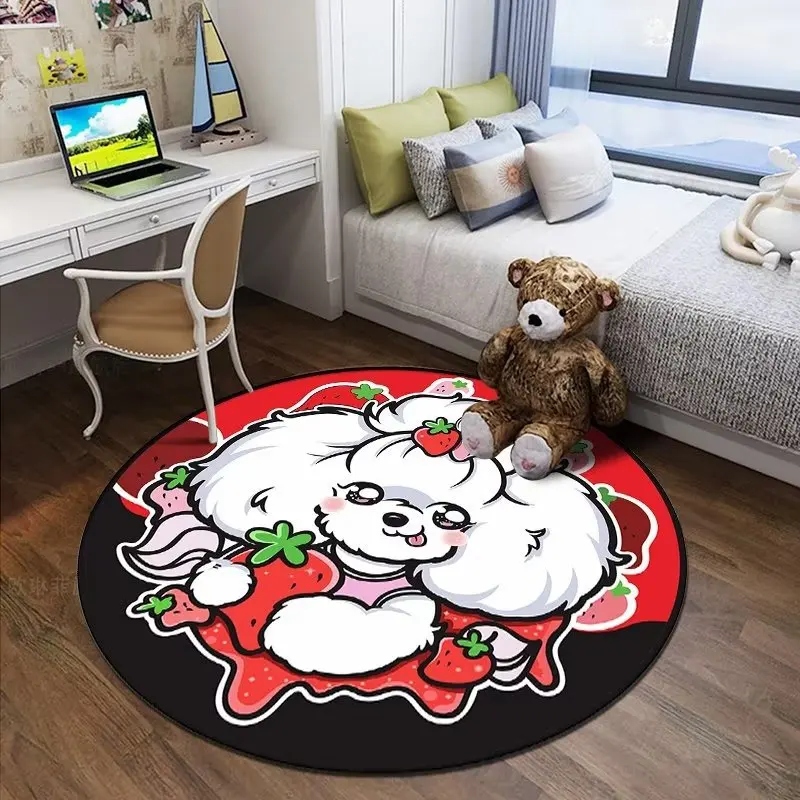 Cartoon Dog Round Carpet for Children,Bedroom,Living Room,Carpets,Home,Bedside Rug,Child Hanging Basket,Computer Chair Floor Mat
Cartoon Dog Round Carpet for Children,Bedroom,Living Room,Carpets,Home,Bedside Rug,Child Hanging Basket,Computer Chair Floor Mat
