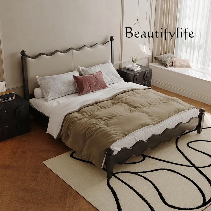yj19 Solid wood bed simple modern black French retro 1.8 meters double bed master bedroom antique American style
yj19 Solid wood bed simple modern black French retro 1.8 meters double bed master bedroom antique American style