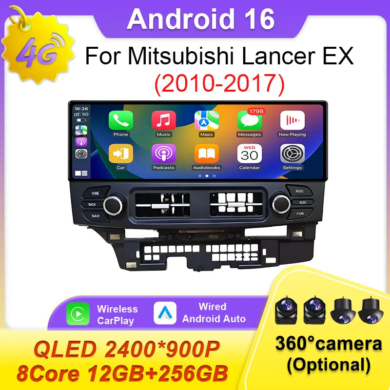 For Mitsubishi Lancer EX 2010-2017 LHD 12.3 inch Car Radio Wireless Auto Android 16 Carplay Multimedia Video Player Navi GPS BT
For Mitsubishi Lancer EX 2010-2017 LHD 12.3 inch Car Radio Wireless Auto Android 16 Carplay Multimedia Video Player Navi GPS BT