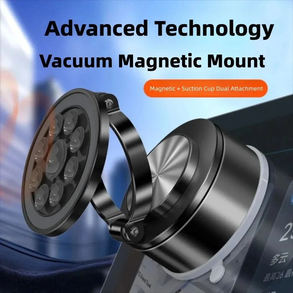 Vacuum Magnetic Phone Holder, Magnetic Car Phone Mount, Hands-Free Suction Cup Phone Holder for Car/Gym/Mirror
Vacuum Magnetic Phone Holder, Magnetic Car Phone Mount, Hands-Free Suction Cup Phone Holder for Car/Gym/Mirror