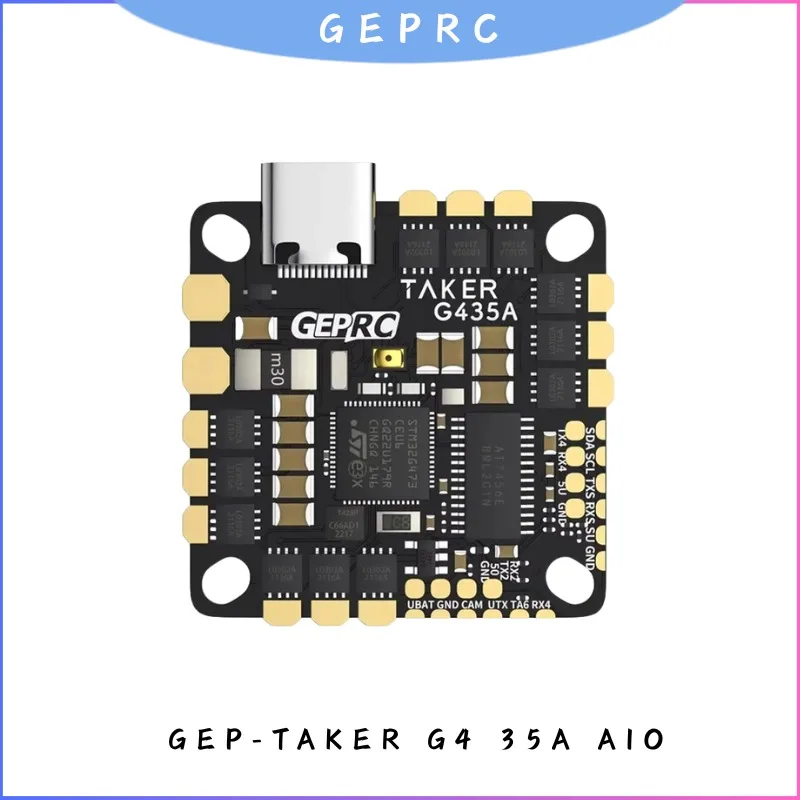 Контроллер полета AIO F7 35A 2-4S BlHeli_S ESC G473 170 МГц для GEPRC GEP-TAKER G4 RC FPV Racing Drone Система управления полетом
Контроллер полета AIO F7 35A 2-4S BlHeli_S ESC G473 170 МГц для GEPRC GEP-TAKER G4 RC FPV Racing Drone Система управления полетом