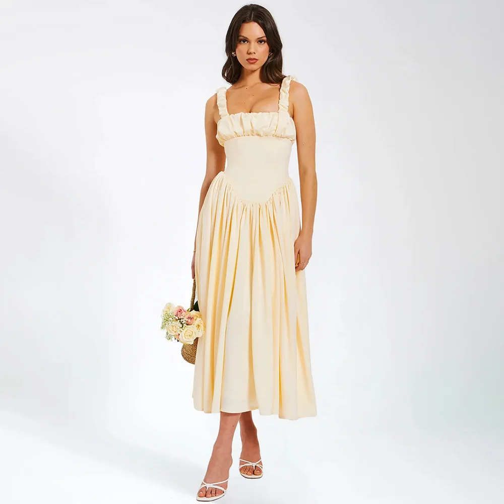 2024 Women's Summer New Sexy Temperament Square Neck Halter Splicing Backless Long Skirt
2024 Women's Summer New Sexy Temperament Square Neck Halter Splicing Backless Long Skirt