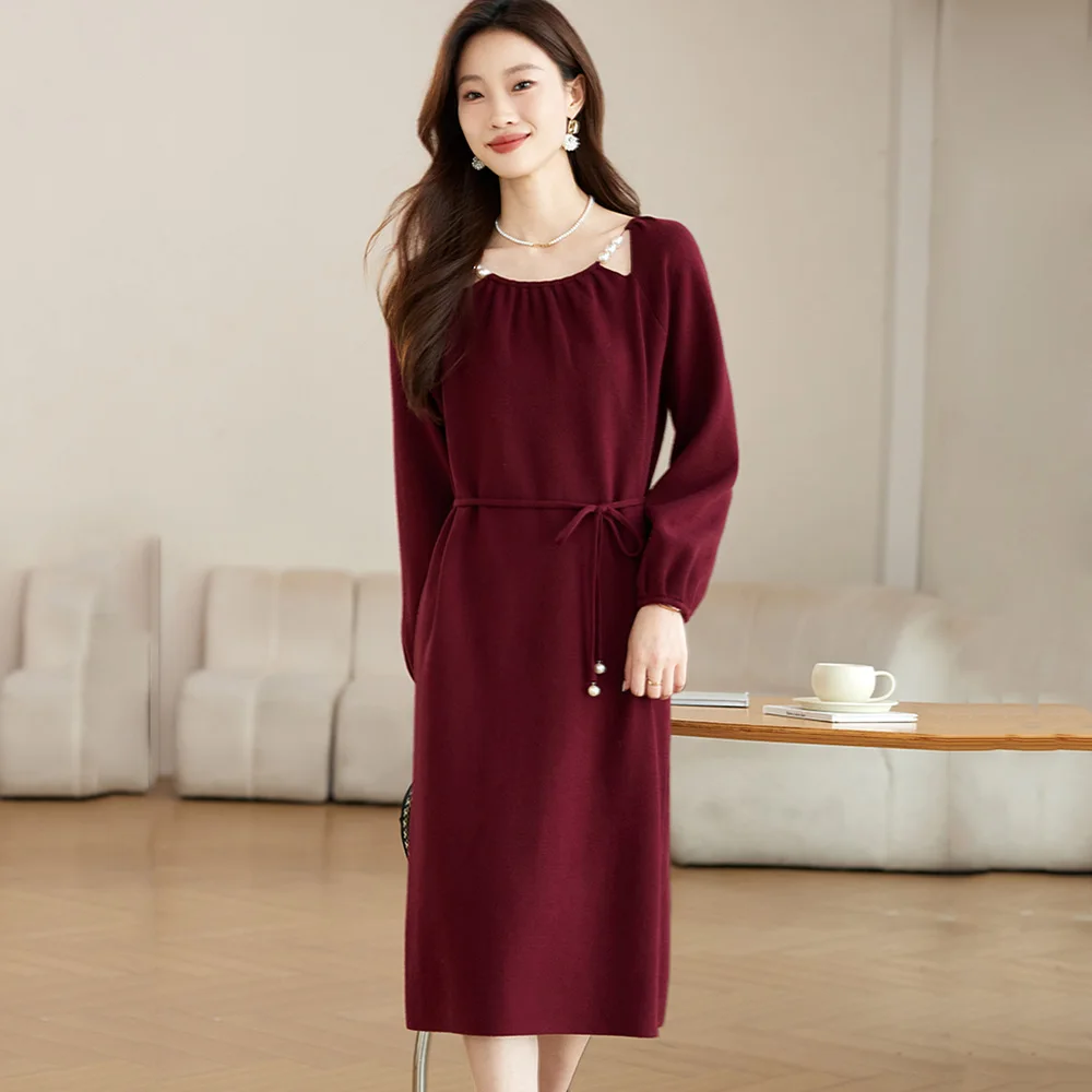 New Women Autumn Winter Sweater Dress Fashion Hollow Out O-Neck Long Sleeve Loose Knitted Dress Sweet Elegant Long Sweater
New Women Autumn Winter Sweater Dress Fashion Hollow Out O-Neck Long Sleeve Loose Knitted Dress Sweet Elegant Long Sweater