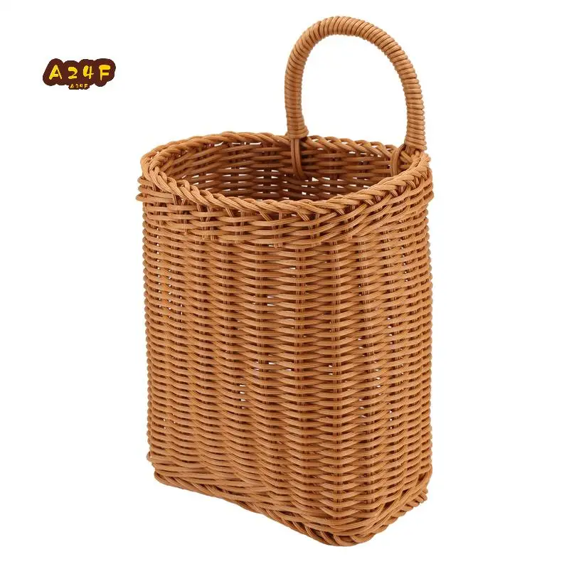 A24F-Kitchen Storage Basket With Handle Woven Hanging Baskets For Living Room Fruit Sundries Organizer Hand-Woven Baskets
A24F-Kitchen Storage Basket With Handle Woven Hanging Baskets For Living Room Fruit Sundries Organizer Hand-Woven Baskets