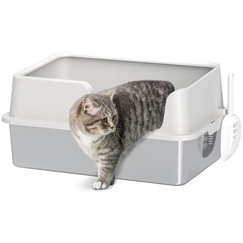 XL Stainless Steel Cat Litter Box Enclosed High Sided for Large Cats Odor Resistant Anti Leak with Scoop Pet Toilet
XL Stainless Steel Cat Litter Box Enclosed High Sided for Large Cats Odor Resistant Anti Leak with Scoop Pet Toilet