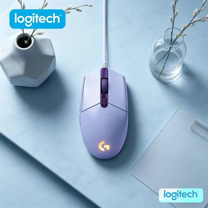 Logitech G203 Wired Mouse for Gaming 200-8000 DPI RGB Sync 6 Buttons Mechanical Tensioning 1000Hz Polling Durable
Logitech G203 Wired Mouse for Gaming 200-8000 DPI RGB Sync 6 Buttons Mechanical Tensioning 1000Hz Polling Durable
