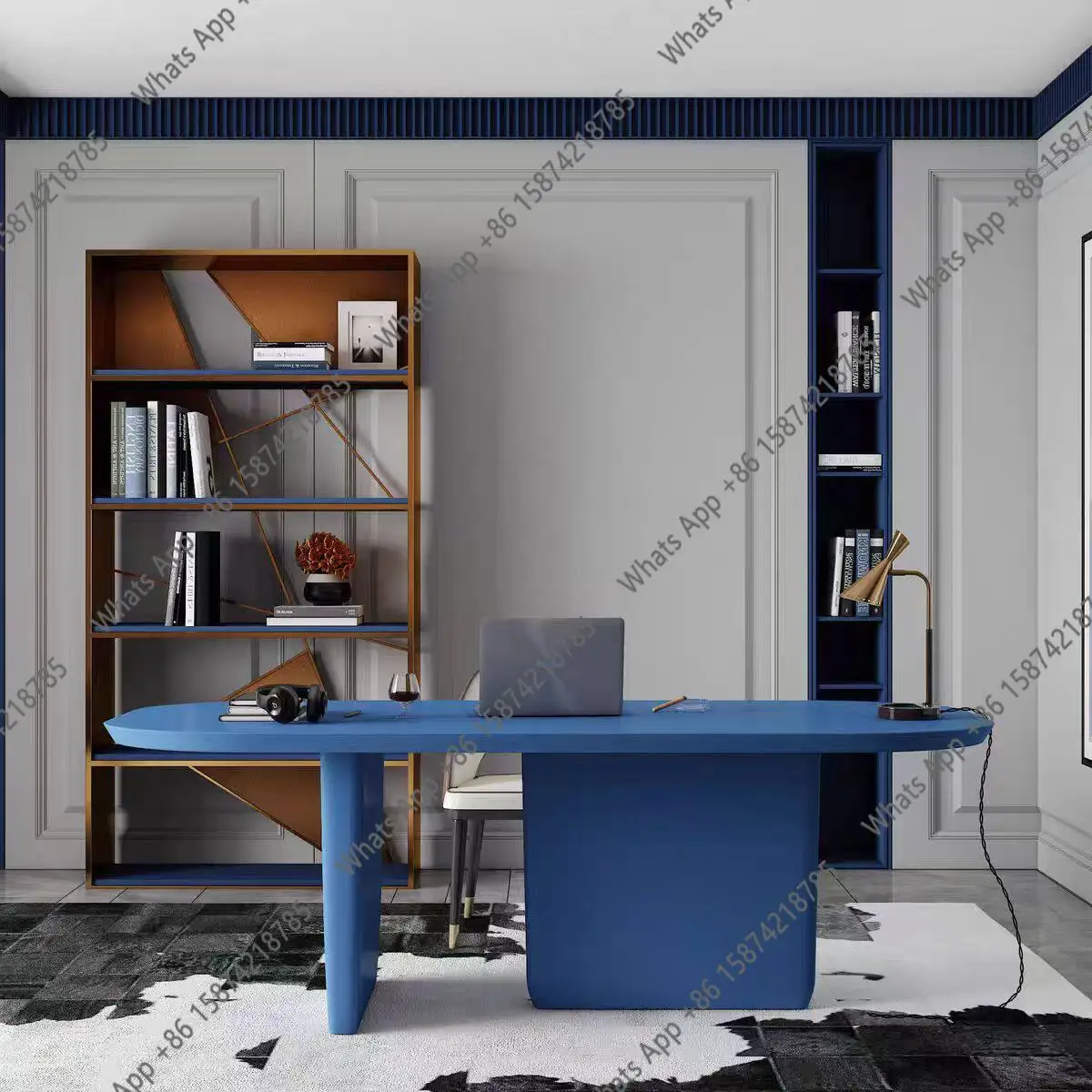 Nordic designer paint desk high-end desk home library workbench fashion
Nordic designer paint desk high-end desk home library workbench fashion