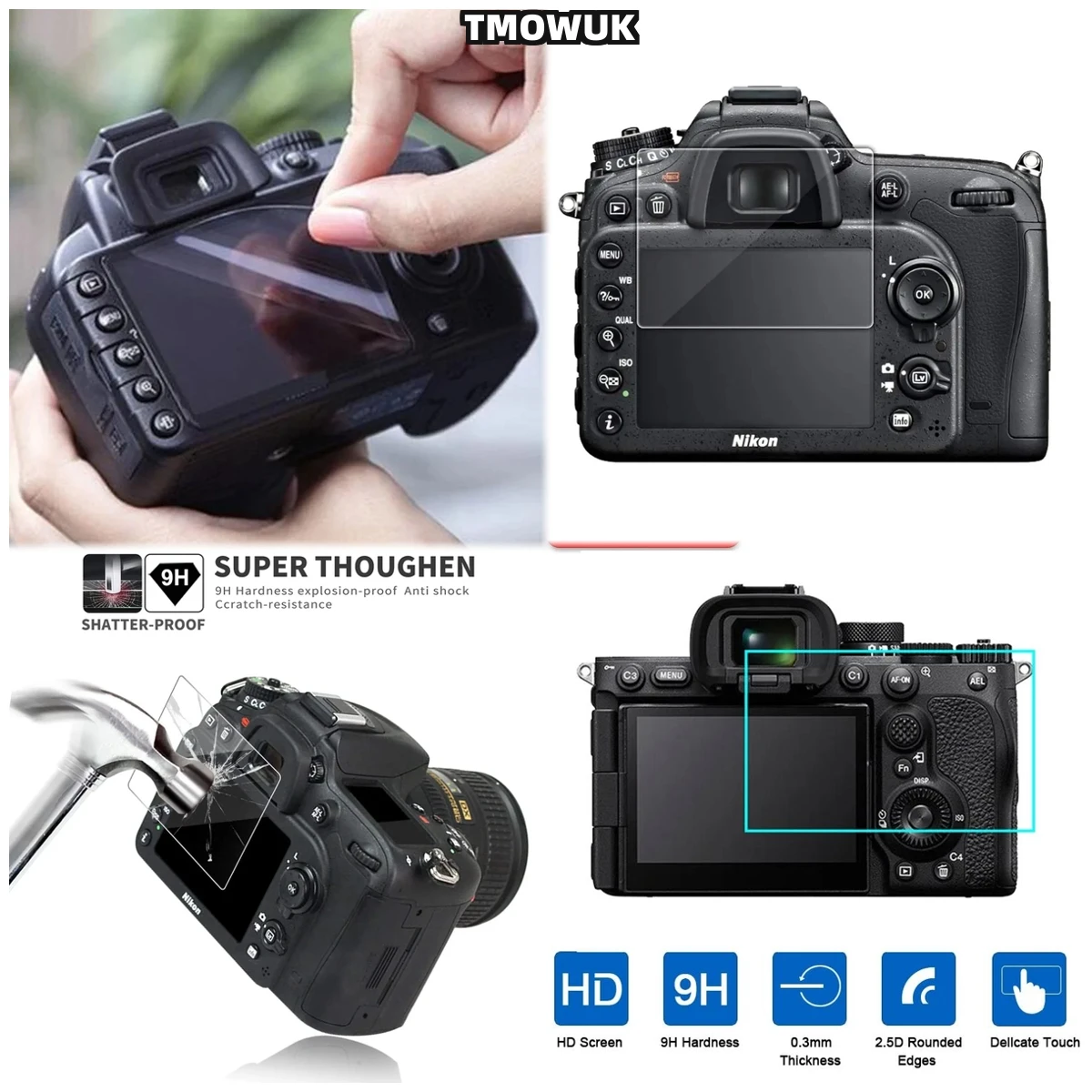 For Sony A7II A7III A99 A77/A7R A7 A7s Mark II III/A7M2 A7M3 A7RIII A7RII A7R2 A7R3 A7SII A7S2 Tempered Glass Screen Protector,
For Sony A7II A7III A99 A77/A7R A7 A7s Mark II III/A7M2 A7M3 A7RIII A7RII A7R2 A7R3 A7SII A7S2 Tempered Glass Screen Protector,