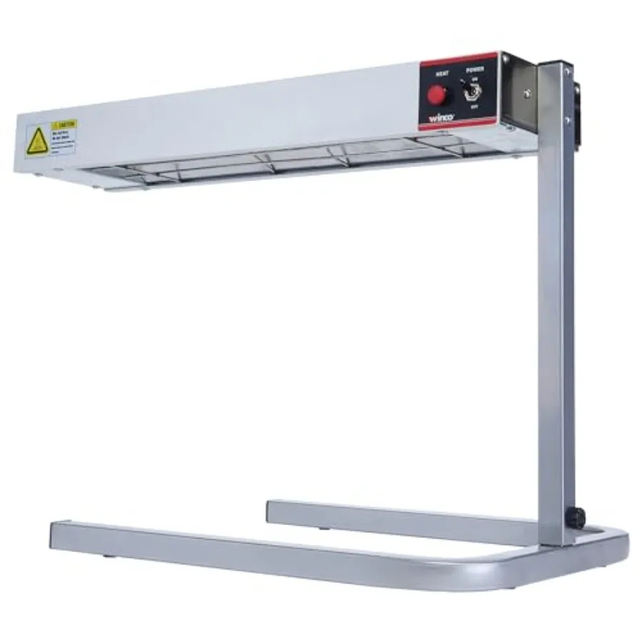 Food service heat lamp strip heater with adjustable stand, stainless steel, black, 500W power and 24-inch coverage for consiste
Food service heat lamp strip heater with adjustable stand, stainless steel, black, 500W power and 24-inch coverage for consiste