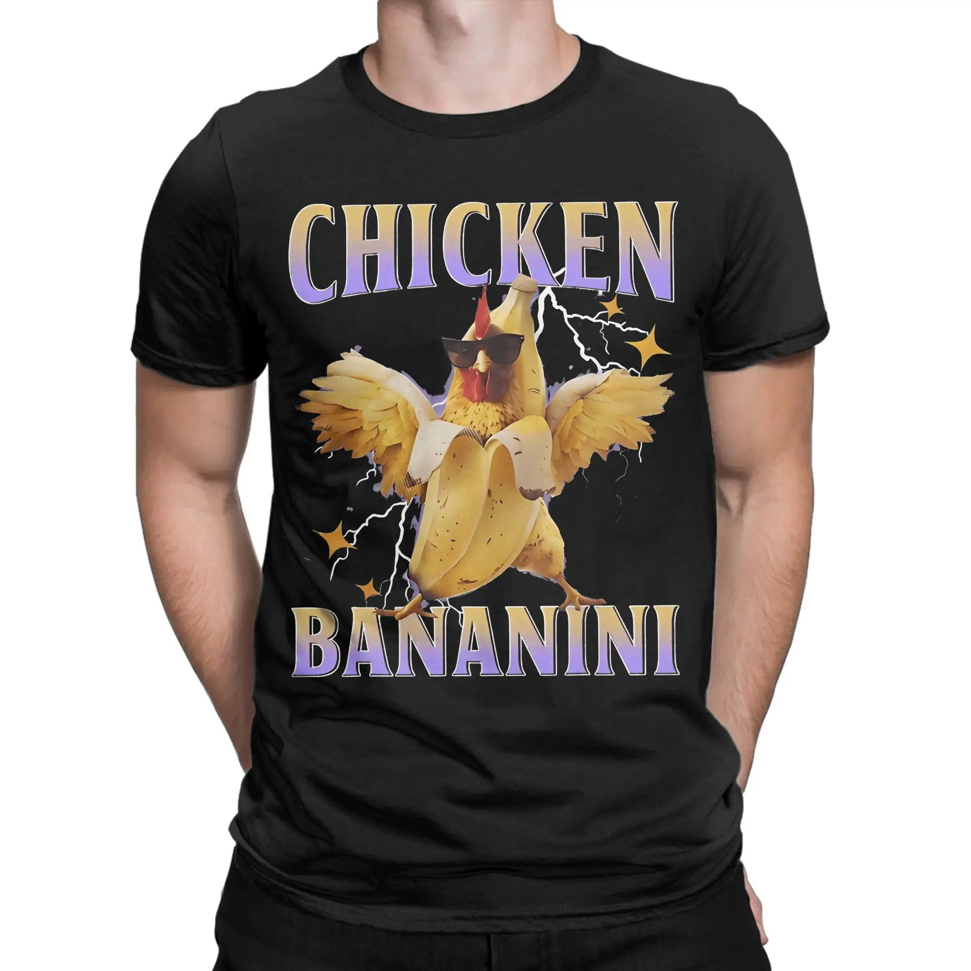 Футболка Meme Chicken Banana Bombardino Crocodilo, летние хлопковые футболки для мужчин, повседневная футболка с коротким рукавом, винтажная одежда
Футболка Meme Chicken Banana Bombardino Crocodilo, летние хлопковые футболки для мужчин, повседневная футболка с коротким рукавом, винтажная одежда
