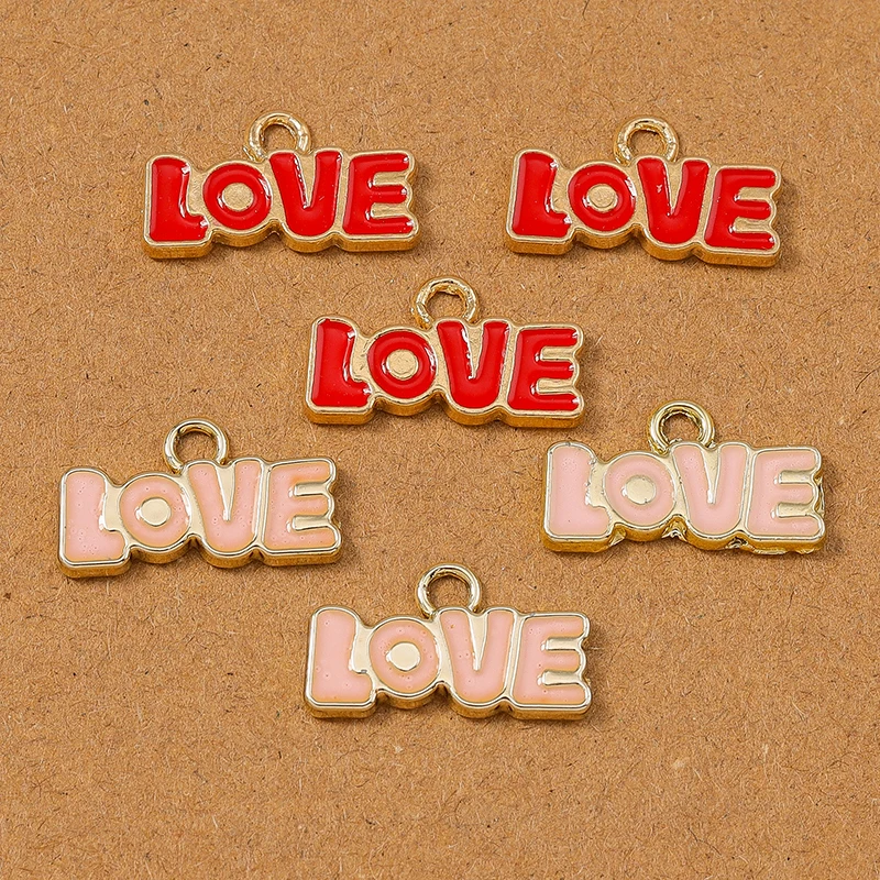 10pcs 18*11mm Enamel Love Letter Charm Pendants for Jewelry Making Earrings Bracelet Necklace DIY Handmade Accessories Supplies 
10pcs 18*11mm Enamel Love Letter Charm Pendants for Jewelry Making Earrings Bracelet Necklace DIY Handmade Accessories Supplies