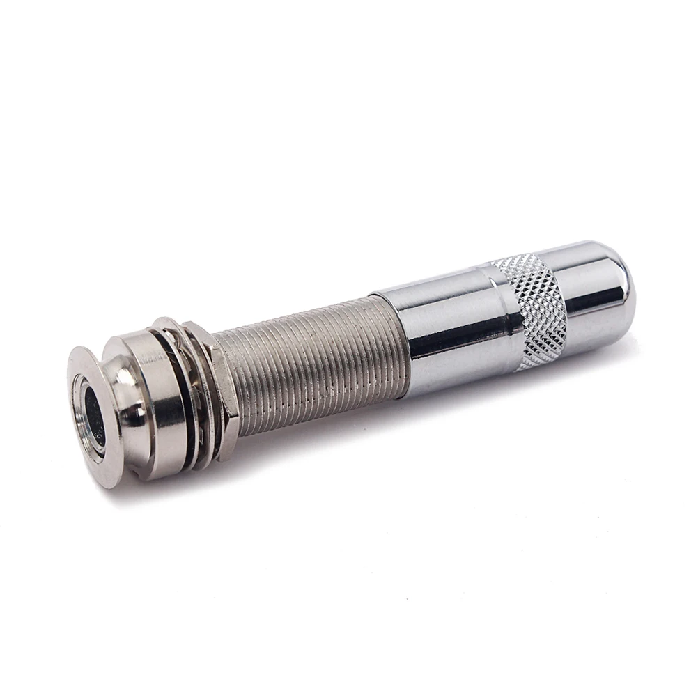 Chrome Tube Plug-in Endpin Jack Guitar Socket with Bushing Sleeve Threaded Cylinder Strap Lock
Chrome Tube Plug-in Endpin Jack Guitar Socket with Bushing Sleeve Threaded Cylinder Strap Lock