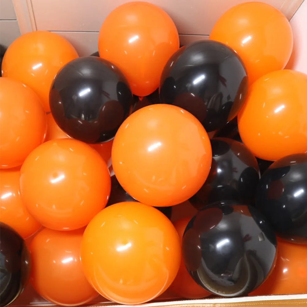 100 Pcs Decorative Balloons Halloween Event Decorations Funny Party Home for Orange and Black
100 Pcs Decorative Balloons Halloween Event Decorations Funny Party Home for Orange and Black