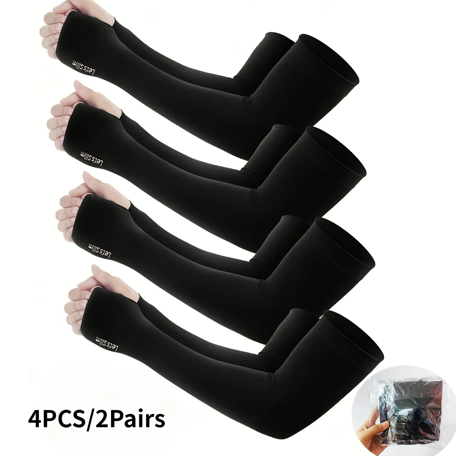 4PCS/2Pairs Cycling Men's and Women's Arm Guards, Tight Fitting Ice Sleeves for Daily Summer Outings, Hand Protection Sleeves
4PCS/2Pairs Cycling Men's and Women's Arm Guards, Tight Fitting Ice Sleeves for Daily Summer Outings, Hand Protection Sleeves