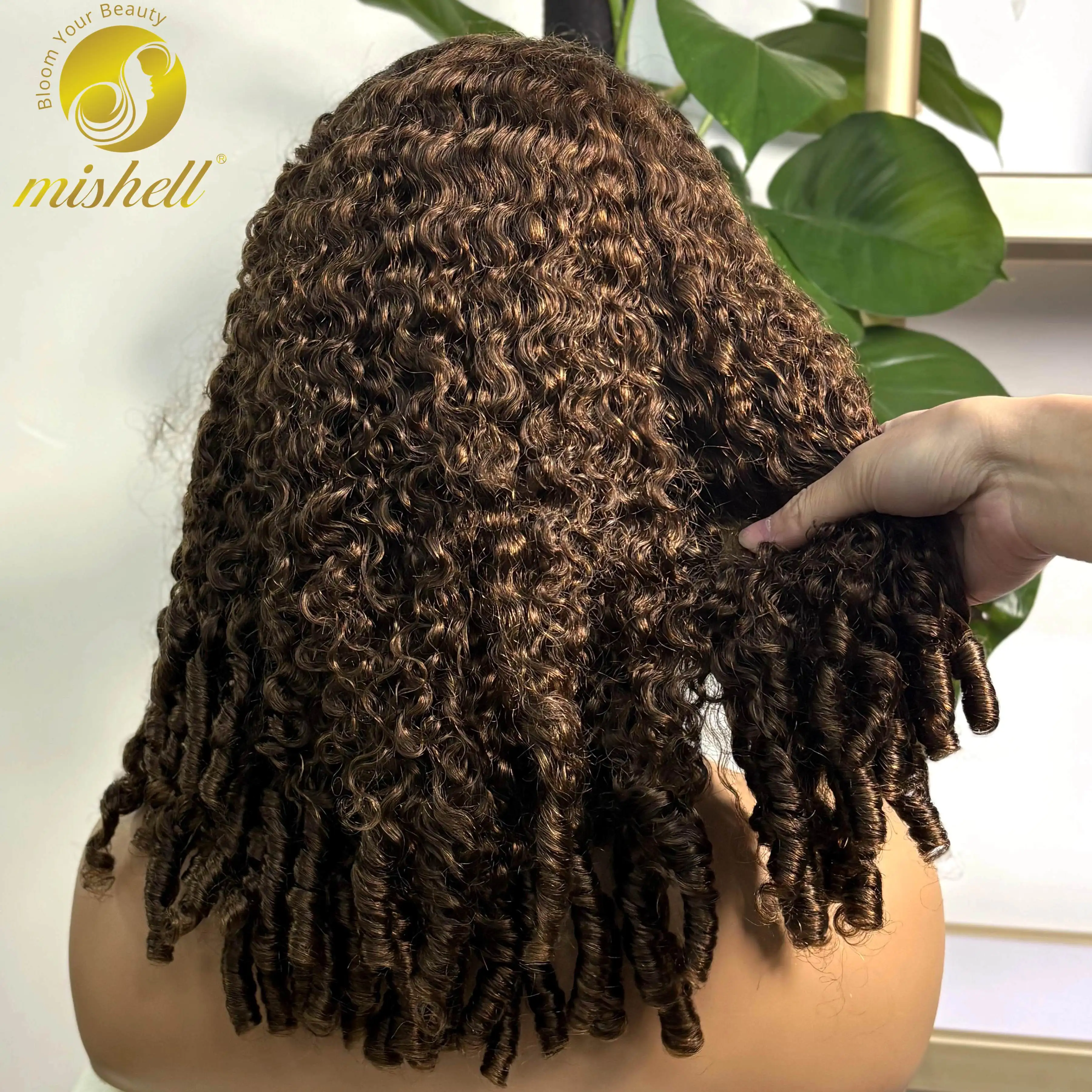 5x5 Glueless Chocolate Brown Burmese Curly Human Hair Wigs 350% Density Double Drawn Bouncy Curly Wigs for Women PrePlucked Remy
5x5 Glueless Chocolate Brown Burmese Curly Human Hair Wigs 350% Density Double Drawn Bouncy Curly Wigs for Women PrePlucked Remy