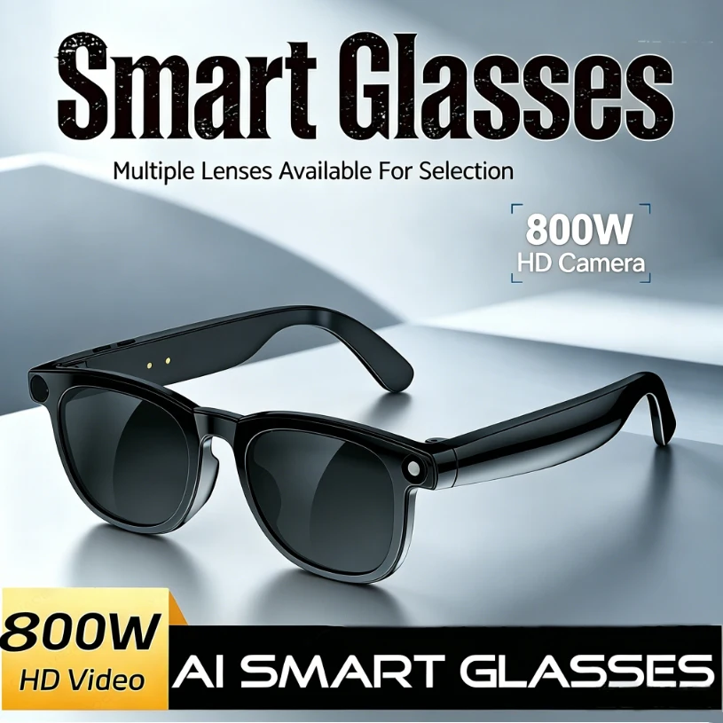 2026 New AI Smart Glasses 800W HD Camera Photo Video Recording Translation Al Office Assistant Music Wireless Call Smart Glasses
2026 New AI Smart Glasses 800W HD Camera Photo Video Recording Translation Al Office Assistant Music Wireless Call Smart Glasses