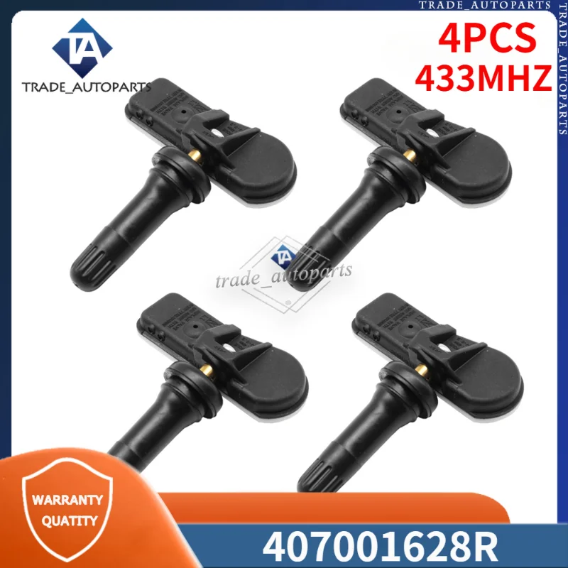 407001628R 433Mhz TPMS Tire Pressure Monitor Sensor 4Pcs For DACIA DOKKER SD NISSAN NV400 X62 OPEL MOVANO B RENAULT CLIO IV X98
407001628R 433Mhz TPMS Tire Pressure Monitor Sensor 4Pcs For DACIA DOKKER SD NISSAN NV400 X62 OPEL MOVANO B RENAULT CLIO IV X98