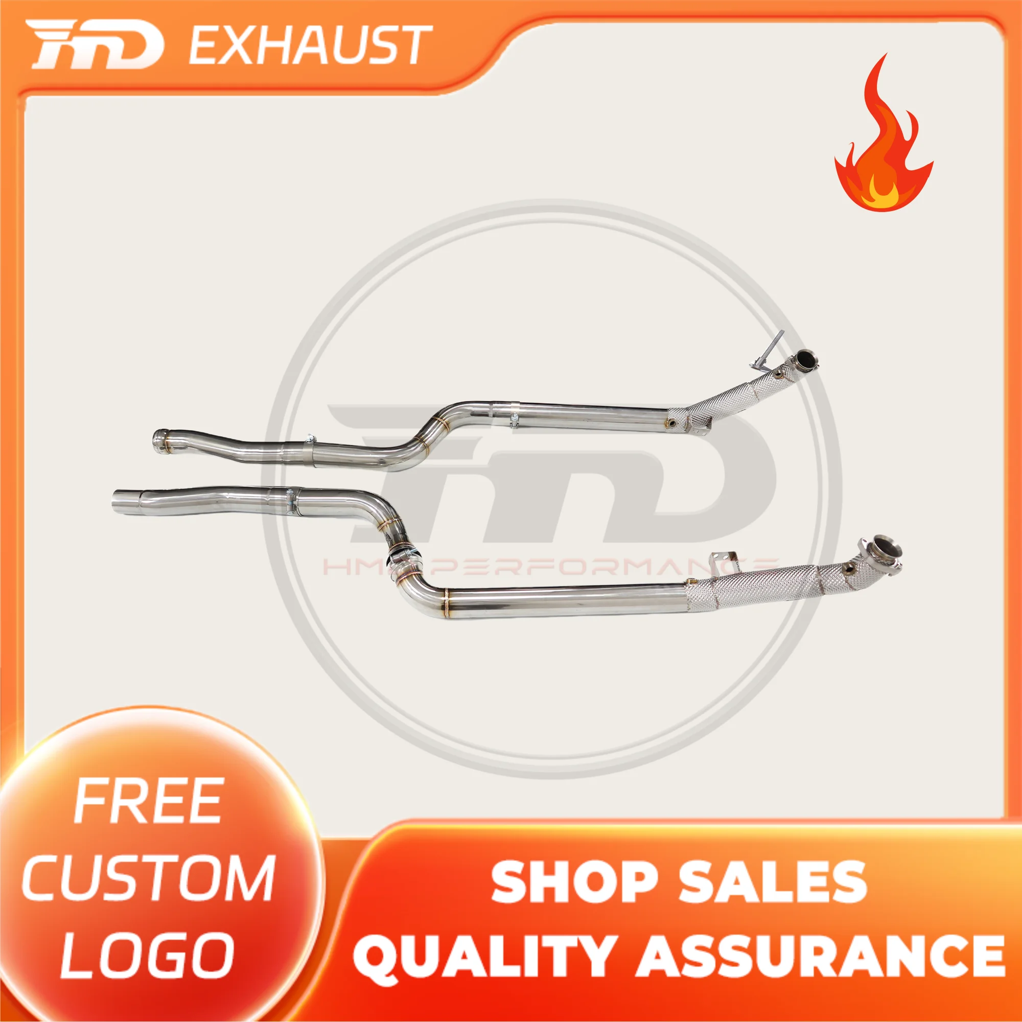 HMD Hot sale Stainless steel Exhaust System High Flow Performance Downpipe for Mercedes Benz W204 C63 6.2L With Heat Shield
HMD Hot sale Stainless steel Exhaust System High Flow Performance Downpipe for Mercedes Benz W204 C63 6.2L With Heat Shield