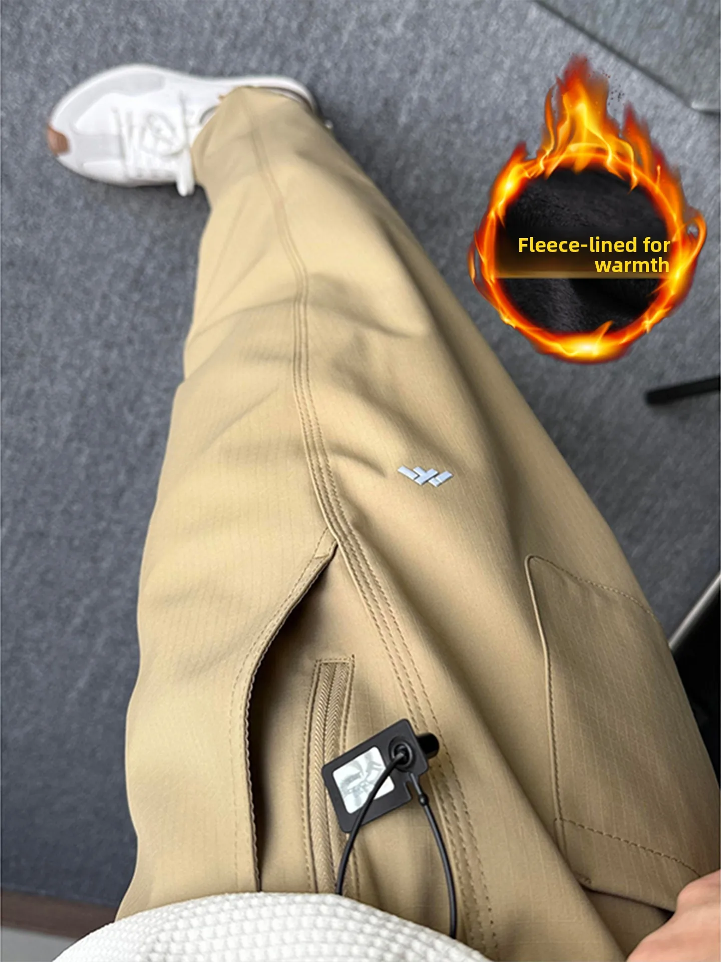Khaki Soft ell Fce Lined Men's Autumn Winter Thiened Outdoor Climbing Pants Tee Anti Workwear Trousers Casual Loose Fit
Khaki Soft ell Fce Lined Men's Autumn Winter Thiened Outdoor Climbing Pants Tee Anti Workwear Trousers Casual Loose Fit