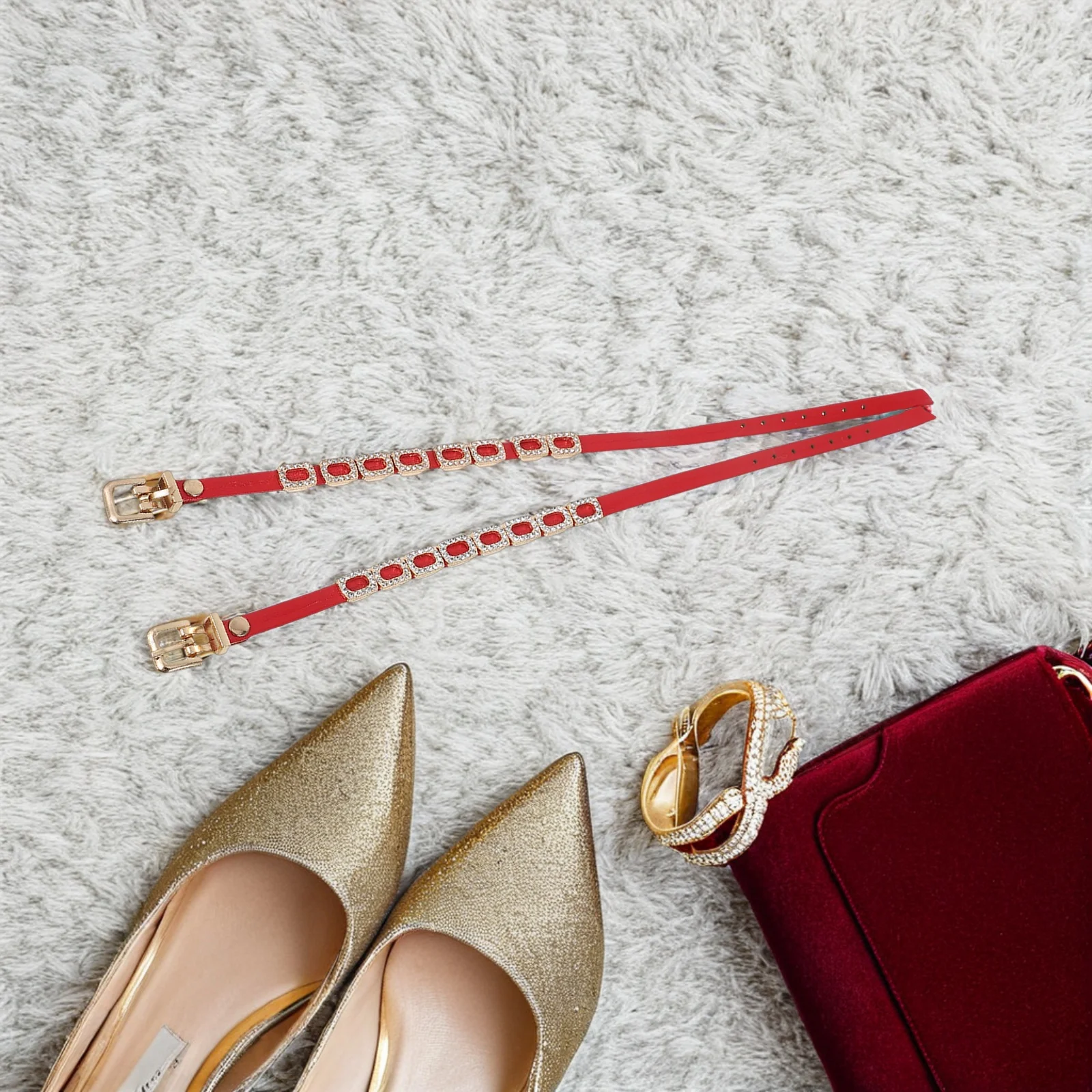 1Pair High Heel Anti-Drop Shoe Bands Rhinestone Detachable Straps Adjustable Heel Strap for Sandals Loose Shoes Women
1Pair High Heel Anti-Drop Shoe Bands Rhinestone Detachable Straps Adjustable Heel Strap for Sandals Loose Shoes Women