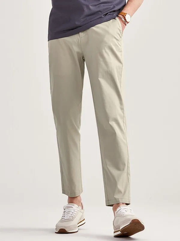 Men's Casual Slim Straight Leg Pants Elastic Lightweight Summer Faion Ci Cotton Blend Nine-Tenths Bla Casual Trousers
Men's Casual Slim Straight Leg Pants Elastic Lightweight Summer Faion Ci Cotton Blend Nine-Tenths Bla Casual Trousers