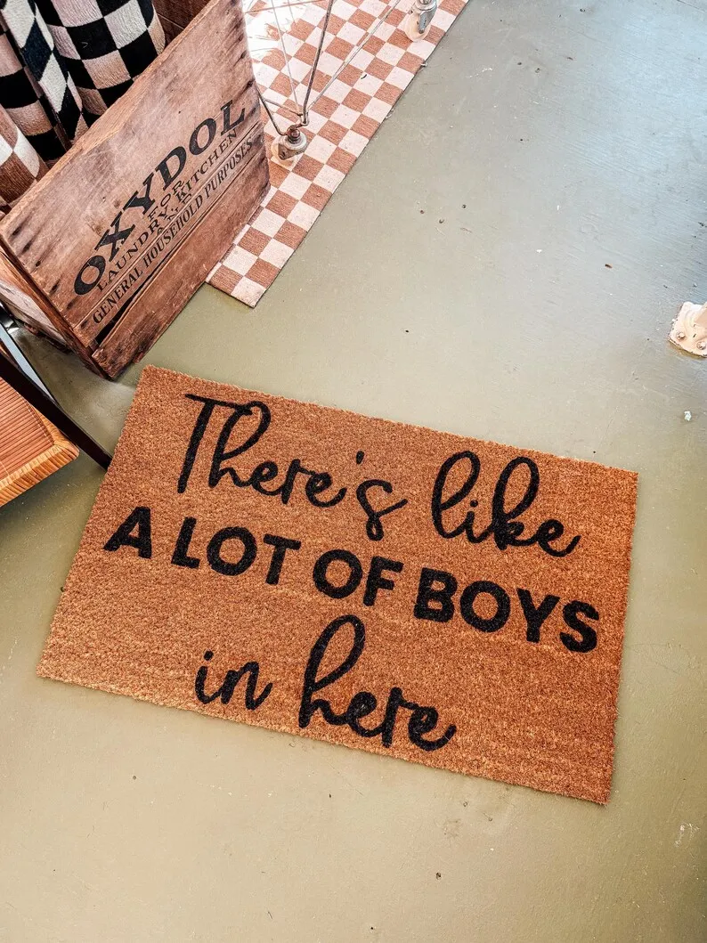 Custom Doo Mat Gift for Boy Mom Add Your Text Words Coir Personalized Welcome Doormat Anti-slip Housewarming Wedding Gifts Rugs
Custom Doo Mat Gift for Boy Mom Add Your Text Words Coir Personalized Welcome Doormat Anti-slip Housewarming Wedding Gifts Rugs
