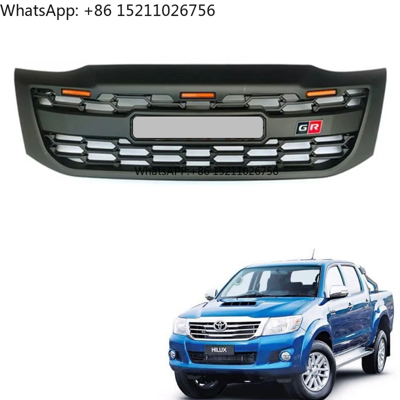 For Toyota Hilux Vigo 2012-2014 GR Sport Style Black Front Grille With LED Lights
For Toyota Hilux Vigo 2012-2014 GR Sport Style Black Front Grille With LED Lights