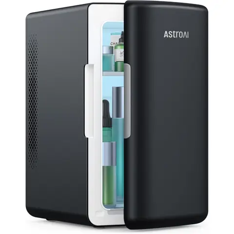 Mini Fridge 2.0 Gen, 6 Liter/8 Cans Makeup Skincare Fridge 110V AC/ 12V DC Portable Thermoelectric Cooler and Warmer Little Tin