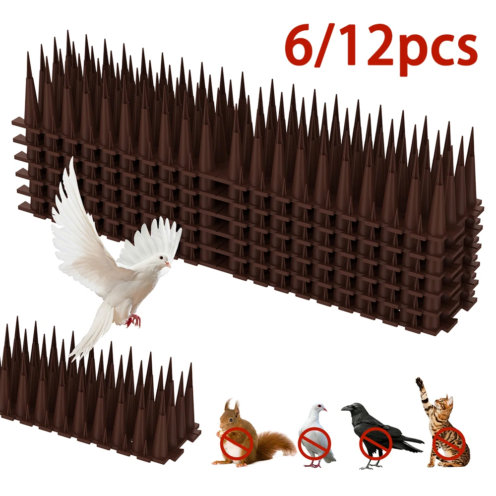 6/12Pcs Plastic Bird and Pigeon Spikes Anti Climb Spikes Cat Repellent Spikes Deterrent Humane Fence Spikes Garden Pest Control
6/12Pcs Plastic Bird and Pigeon Spikes Anti Climb Spikes Cat Repellent Spikes Deterrent Humane Fence Spikes Garden Pest Control