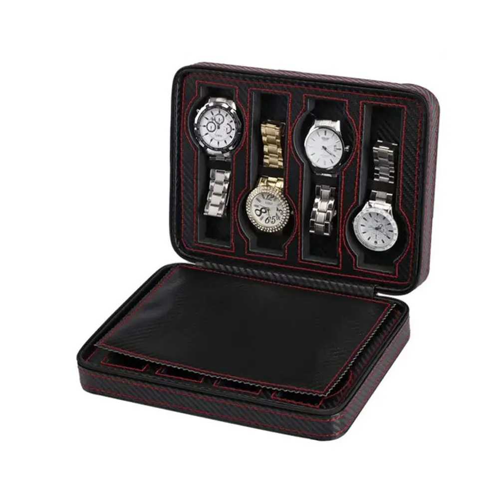 1pc Watch Storage Bag 8 Slots Watch Storage Cases Portable Watch Storage Holder for Home Shop Black and Red
1pc Watch Storage Bag 8 Slots Watch Storage Cases Portable Watch Storage Holder for Home Shop Black and Red