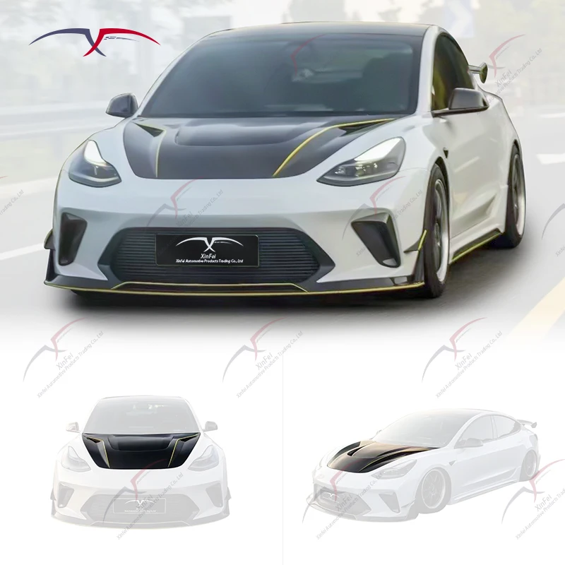 High quality brand new carbon fiber engine hood suitable for Model 3 hacker style car engine hood body kit
High quality brand new carbon fiber engine hood suitable for Model 3 hacker style car engine hood body kit