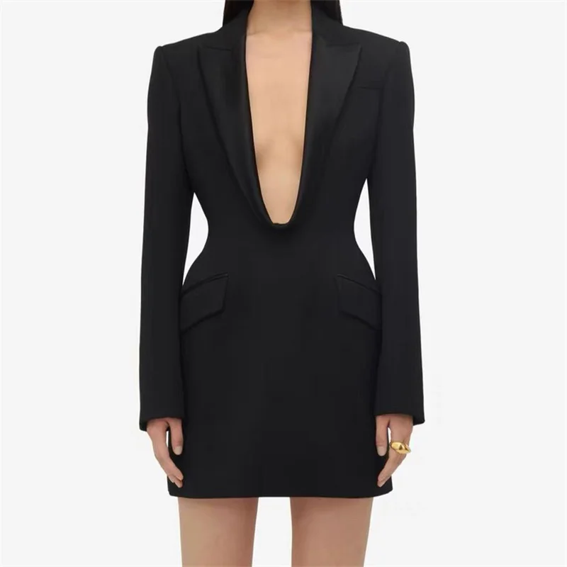 elegant party dresses woman 2024 Autumn Fashion Satin Splicing Long Sleeve Mini Dress Sexy V-neck Short dresses evening dresses
elegant party dresses woman 2024 Autumn Fashion Satin Splicing Long Sleeve Mini Dress Sexy V-neck Short dresses evening dresses
