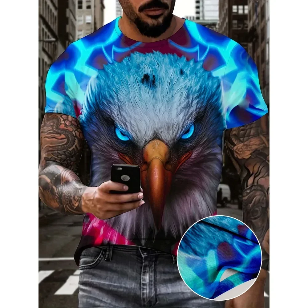 2425 Hot Sale Men Summer Outdoor Clothing Fashion Bald Eagle 3D Print T-shirt Casual Comfort T-shirt Short-sleeved Pullover
2425 Hot Sale Men Summer Outdoor Clothing Fashion Bald Eagle 3D Print T-shirt Casual Comfort T-shirt Short-sleeved Pullover
