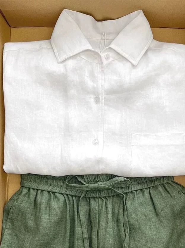 Premium Cotton Linen Shirt Set Men's Thin Breathable Sun Protection Long Sleeve Lyocell Linen Five-Part Short Pants Two-Piece...
Premium Cotton Linen Shirt Set Men's Thin Breathable Sun Protection Long Sleeve Lyocell Linen Five-Part Short Pants Two-Piece...