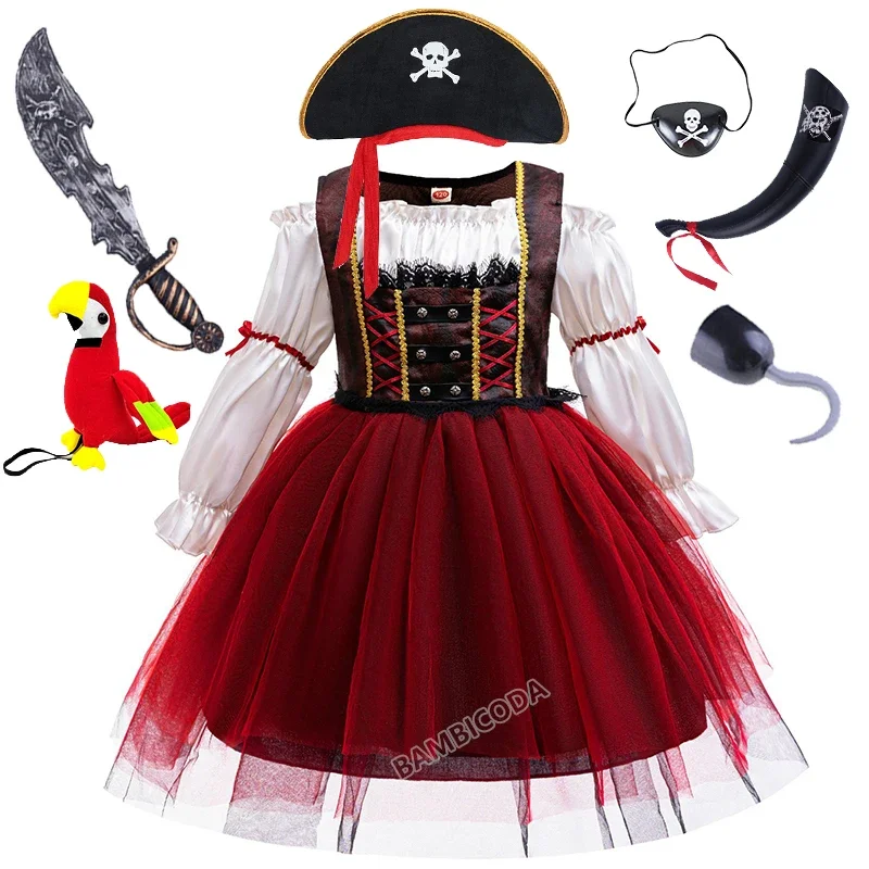 2025 NEW Pirate Captain Cosplay Costume Girls Christmas Fancy Buccaneer Clothes Halloween Costumes Kids Children Skull Outfit
2025 NEW Pirate Captain Cosplay Costume Girls Christmas Fancy Buccaneer Clothes Halloween Costumes Kids Children Skull Outfit
