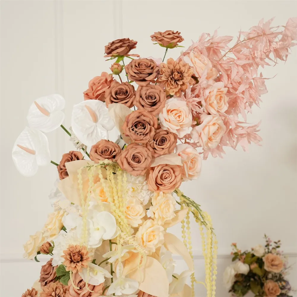 Uflower White Pink Brown Wedding Backdrop KT Board Decor Floral Arrangement Rose Hydrangea Stage Floor Flower Banquet Event Prop
Uflower White Pink Brown Wedding Backdrop KT Board Decor Floral Arrangement Rose Hydrangea Stage Floor Flower Banquet Event Prop