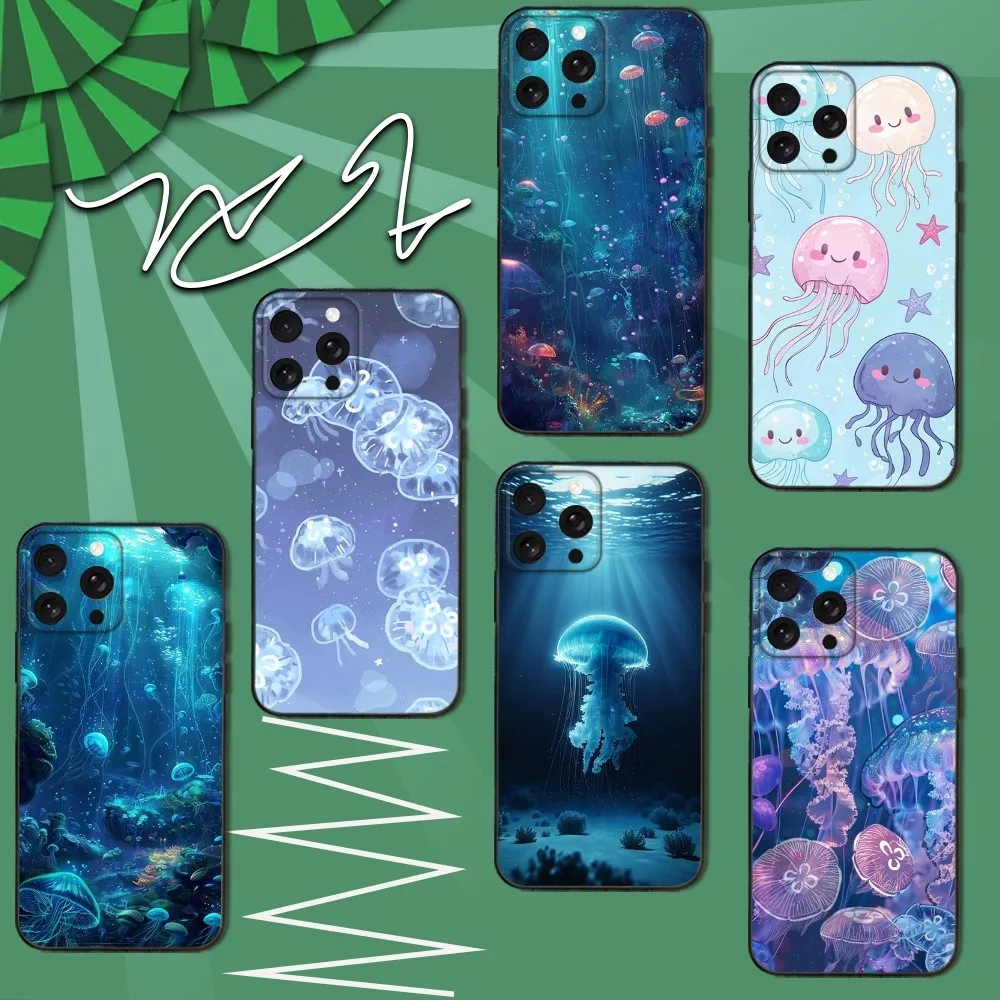 Cute Cartoon Jellyfishes Phone Case For iPhone 16e,16,15,14,13,12,11,Pro,X,XS,Max,XR,Plus,Mini Soft Black Cover
Cute Cartoon Jellyfishes Phone Case For iPhone 16e,16,15,14,13,12,11,Pro,X,XS,Max,XR,Plus,Mini Soft Black Cover