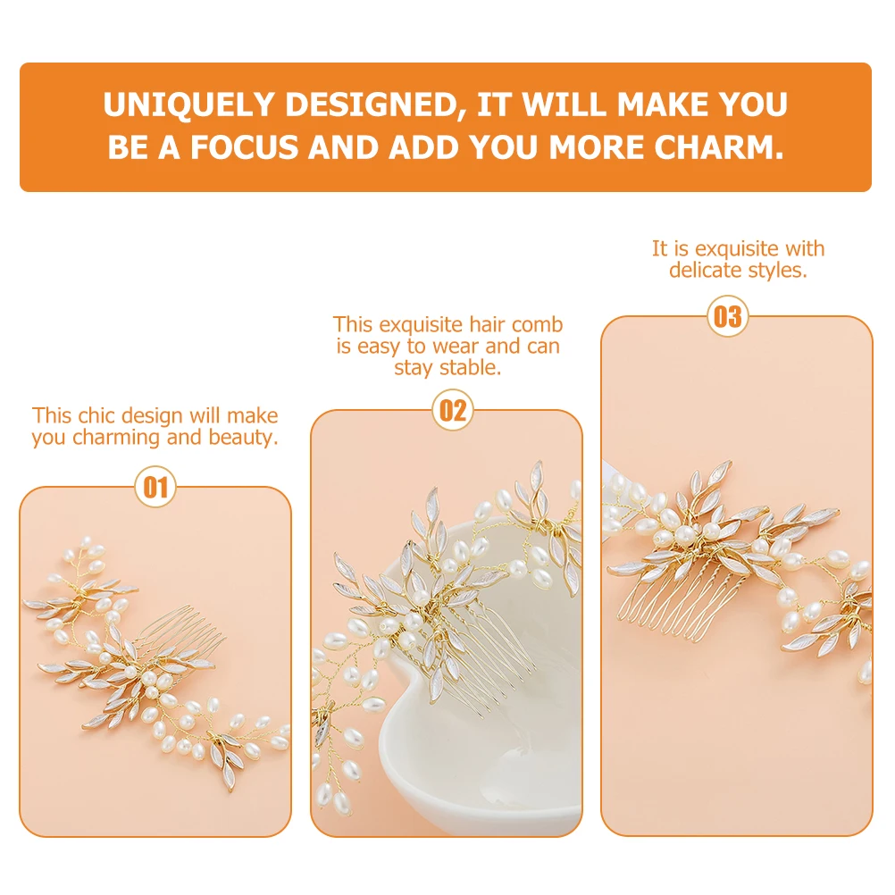 Pearl Leaf Hair Comb Bridal Accessories Zinc Alloy ABS Copper Wire Special Events Wedding Photography Fashion Design Luxurious
Pearl Leaf Hair Comb Bridal Accessories Zinc Alloy ABS Copper Wire Special Events Wedding Photography Fashion Design Luxurious