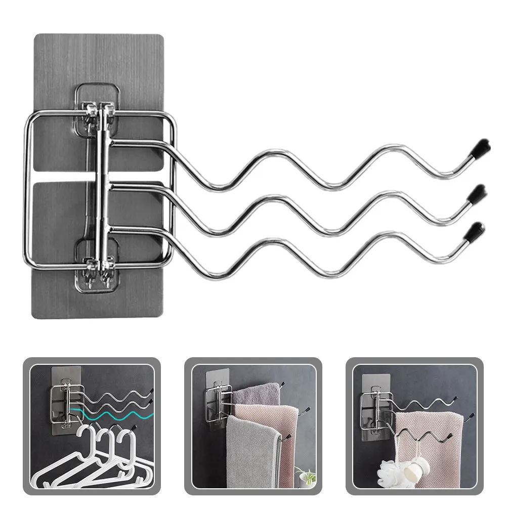 Набор из 1 шт. настенных вращающихся держателей для полотенец из нержавеющей стали без сверления для ванной и кухни
Набор из 1 шт. настенных вращающихся держателей для полотенец из нержавеющей стали без сверления для ванной и кухни