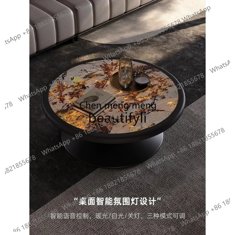 Solid wood luminous luxury stone high-end coffee table modern simple living room home flying saucer coffee table
Solid wood luminous luxury stone high-end coffee table modern simple living room home flying saucer coffee table