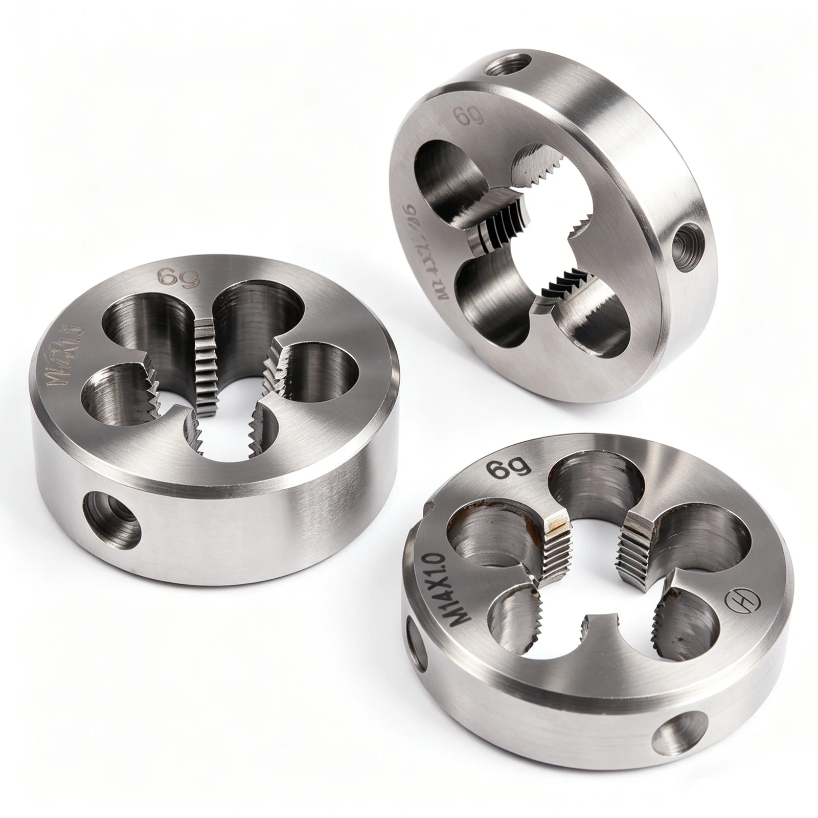 1PC Metric Thread Die, Alloy Tool Steel Machine Die, Right Hand Thread Round Thread Die M14 x 1 M14 x 1.25 M14 x 1.5
1PC Metric Thread Die, Alloy Tool Steel Machine Die, Right Hand Thread Round Thread Die M14 x 1 M14 x 1.25 M14 x 1.5