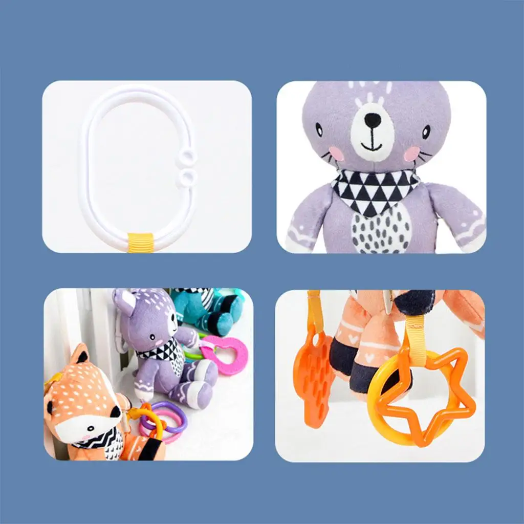 Cartoon Baby Hanging Rattles Toy Stuffed Animal Decor Pram Toys for Bed Hanging Toy 0-6-12 Months
Cartoon Baby Hanging Rattles Toy Stuffed Animal Decor Pram Toys for Bed Hanging Toy 0-6-12 Months
