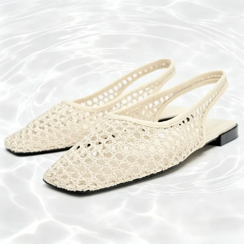 Fashion Mesh Cutout Flat Sandals for Women Summer Sexy Square-Toe Designer Shoes Comfort Vacation Beach Sandals Zapatos De Mujer
Fashion Mesh Cutout Flat Sandals for Women Summer Sexy Square-Toe Designer Shoes Comfort Vacation Beach Sandals Zapatos De Mujer