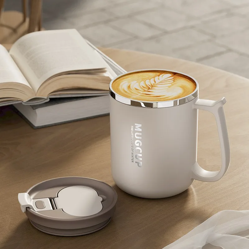 304 Stainless Steel Mug - Large Capacity Water Cup with Lid and Spoon - Oatmeal, Milk, Coffee Cup
304 Stainless Steel Mug - Large Capacity Water Cup with Lid and Spoon - Oatmeal, Milk, Coffee Cup