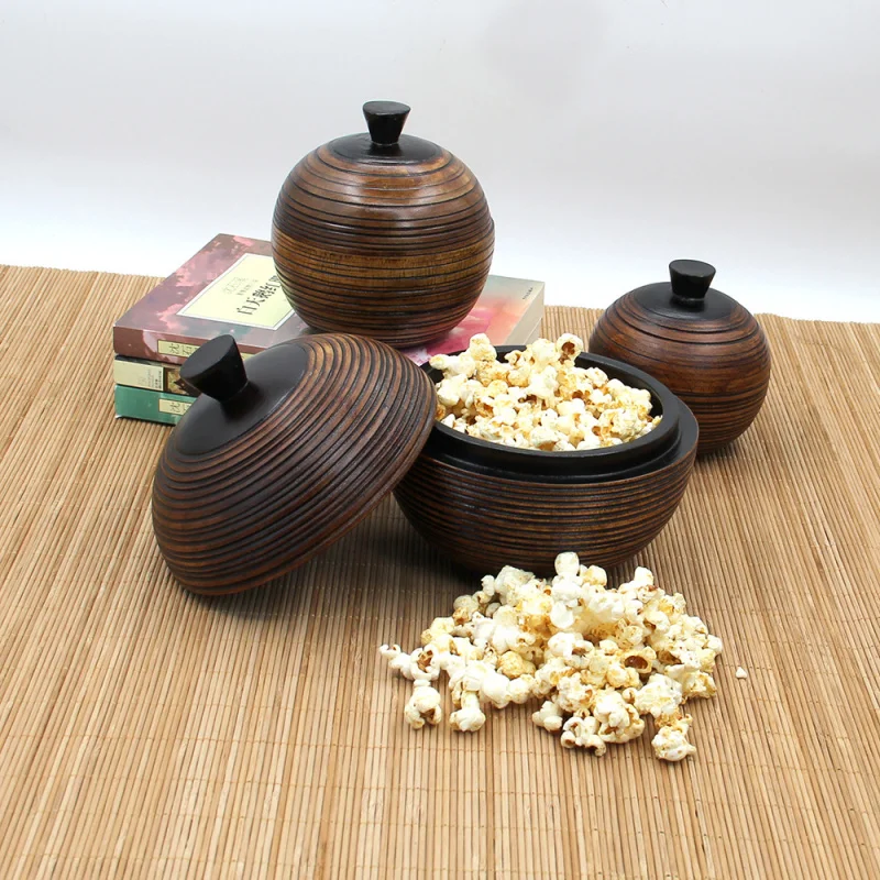 Creative Wooden Tea Storage Jar Unique Round Storage Box with Lid Thai-style Home Decor Crafts Ornaments
Creative Wooden Tea Storage Jar Unique Round Storage Box with Lid Thai-style Home Decor Crafts Ornaments